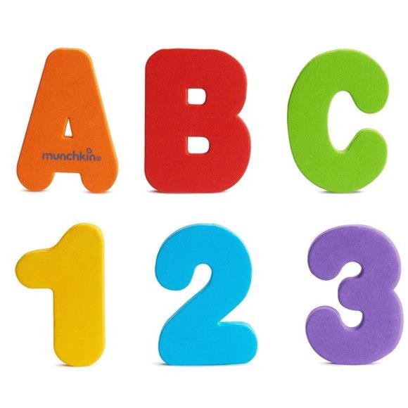 NEW Munchkin® Learn™ Bath Letters and Numbers 36pc Toddler Bath Toy - Picture 1 of 8